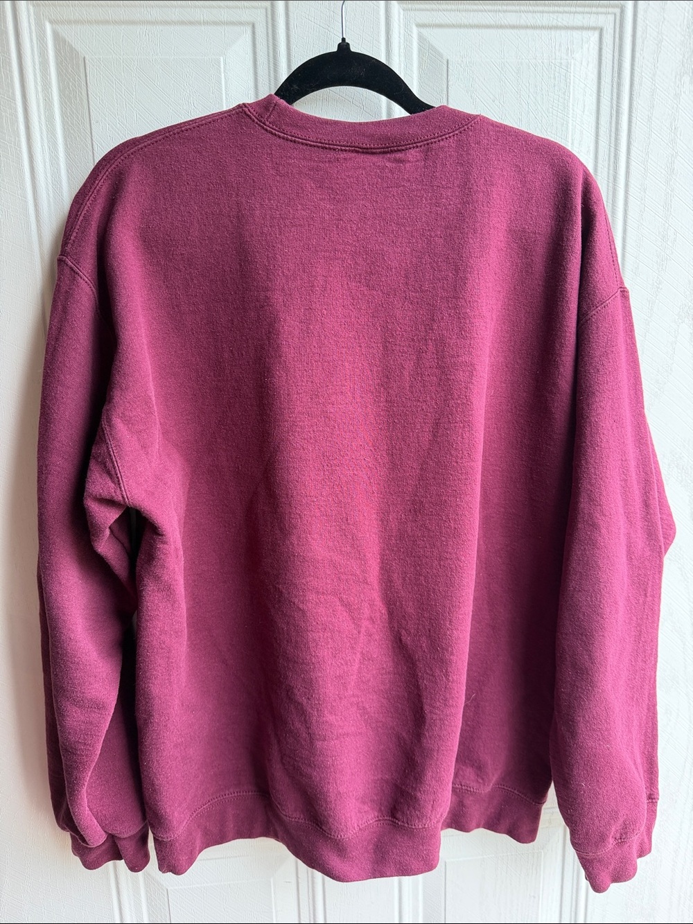 Maroon Celestial Graphic Sun & Moon Crewneck Boho Festival Sweatshirt Size L - Picture 5 of 5